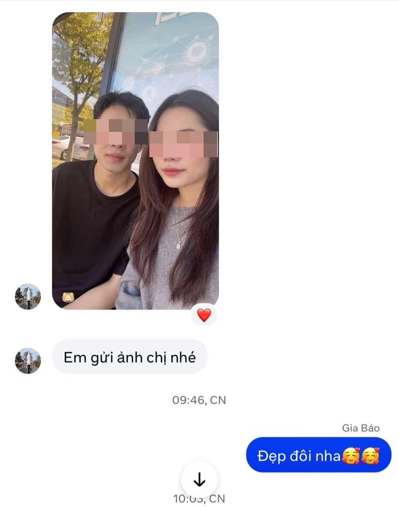 Tin nhắn báo tin vui, tên đã che